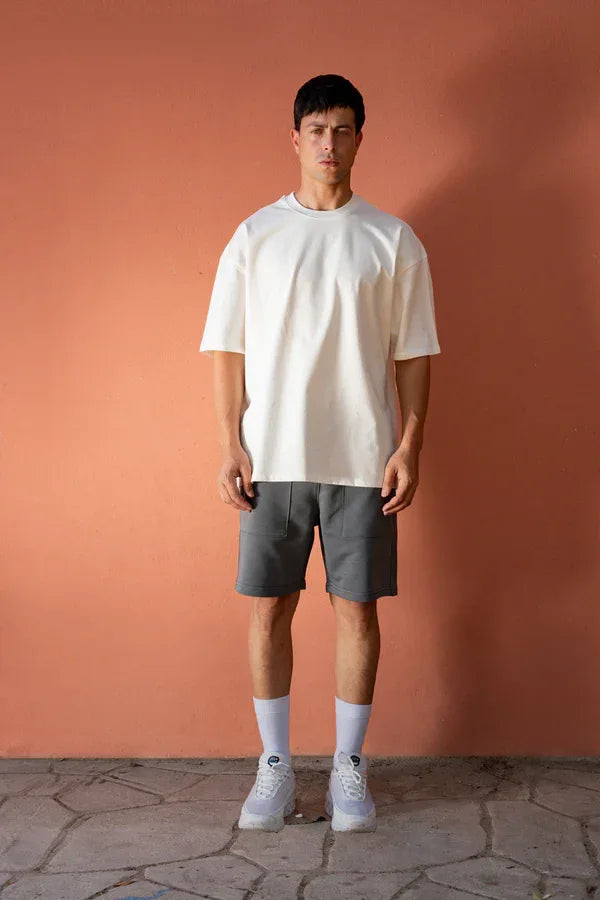 b)asic Oversized T-Shirt Summer Cream