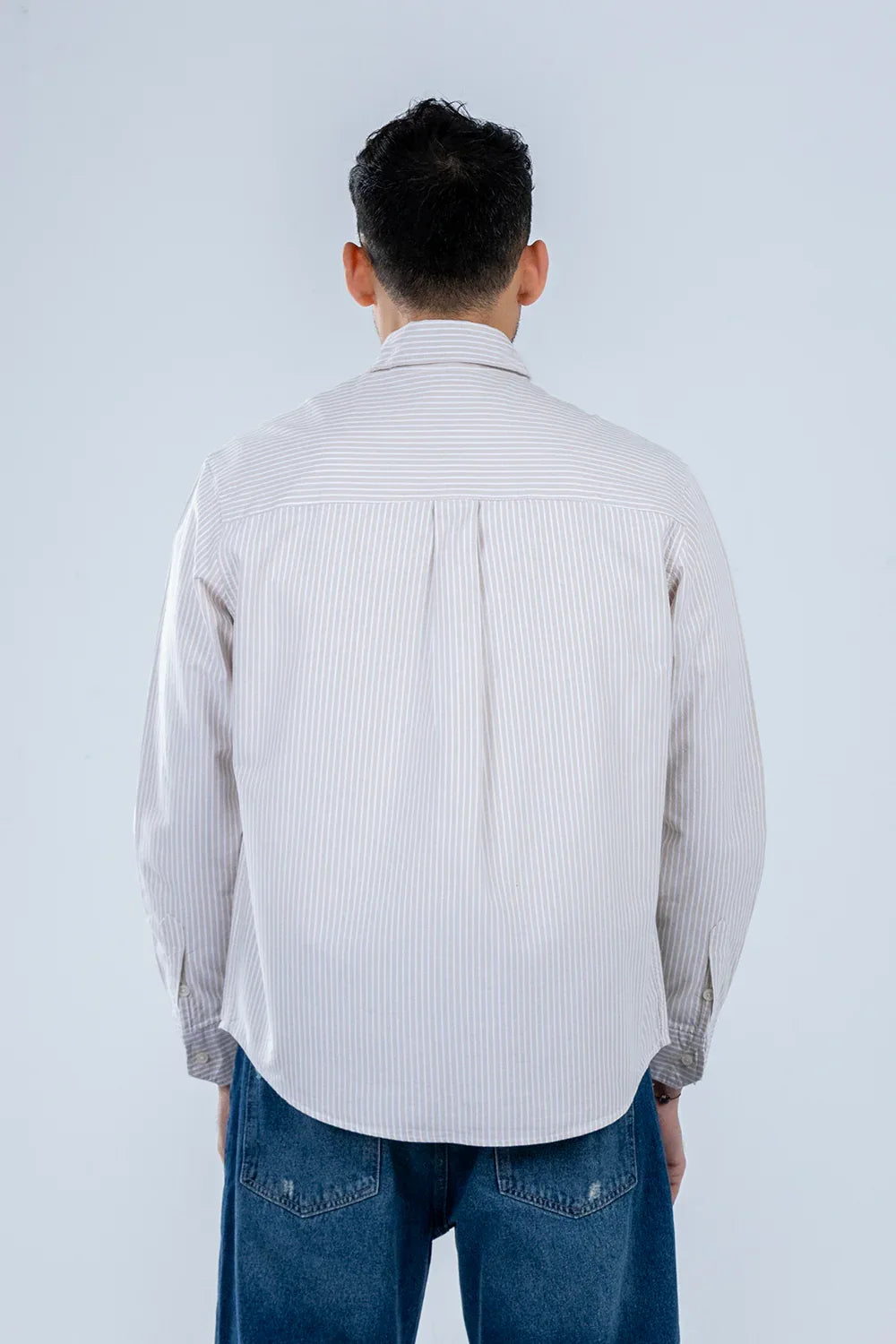 Striped Button-up Oxford shirt