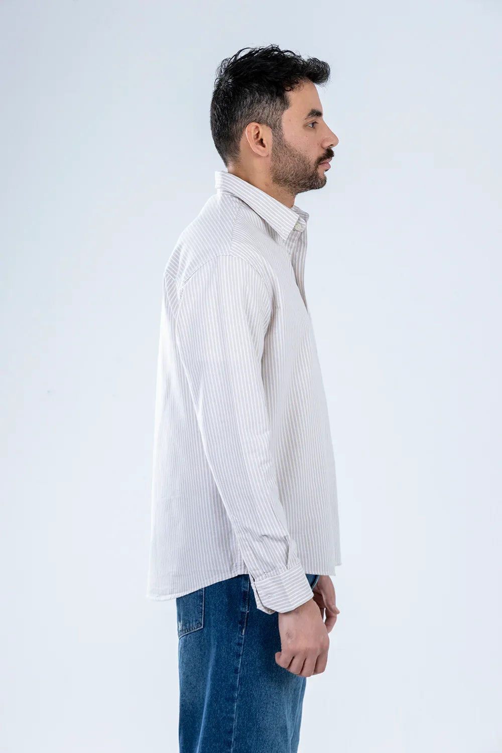 Striped Button-up Oxford shirt