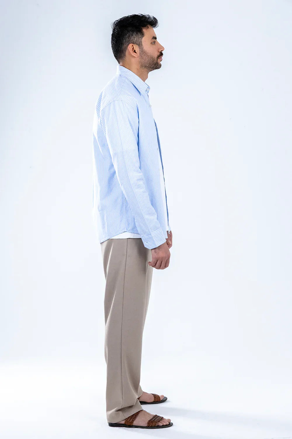 Striped Button-up Oxford shirt