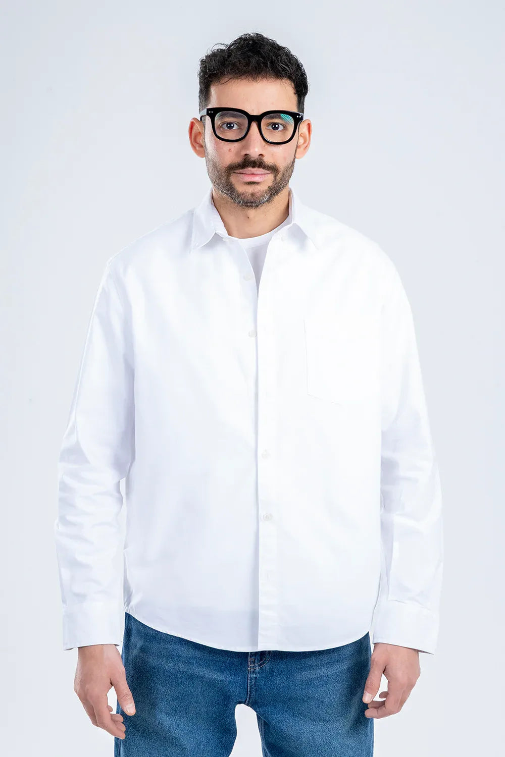 Striped Button-up Oxford shirt