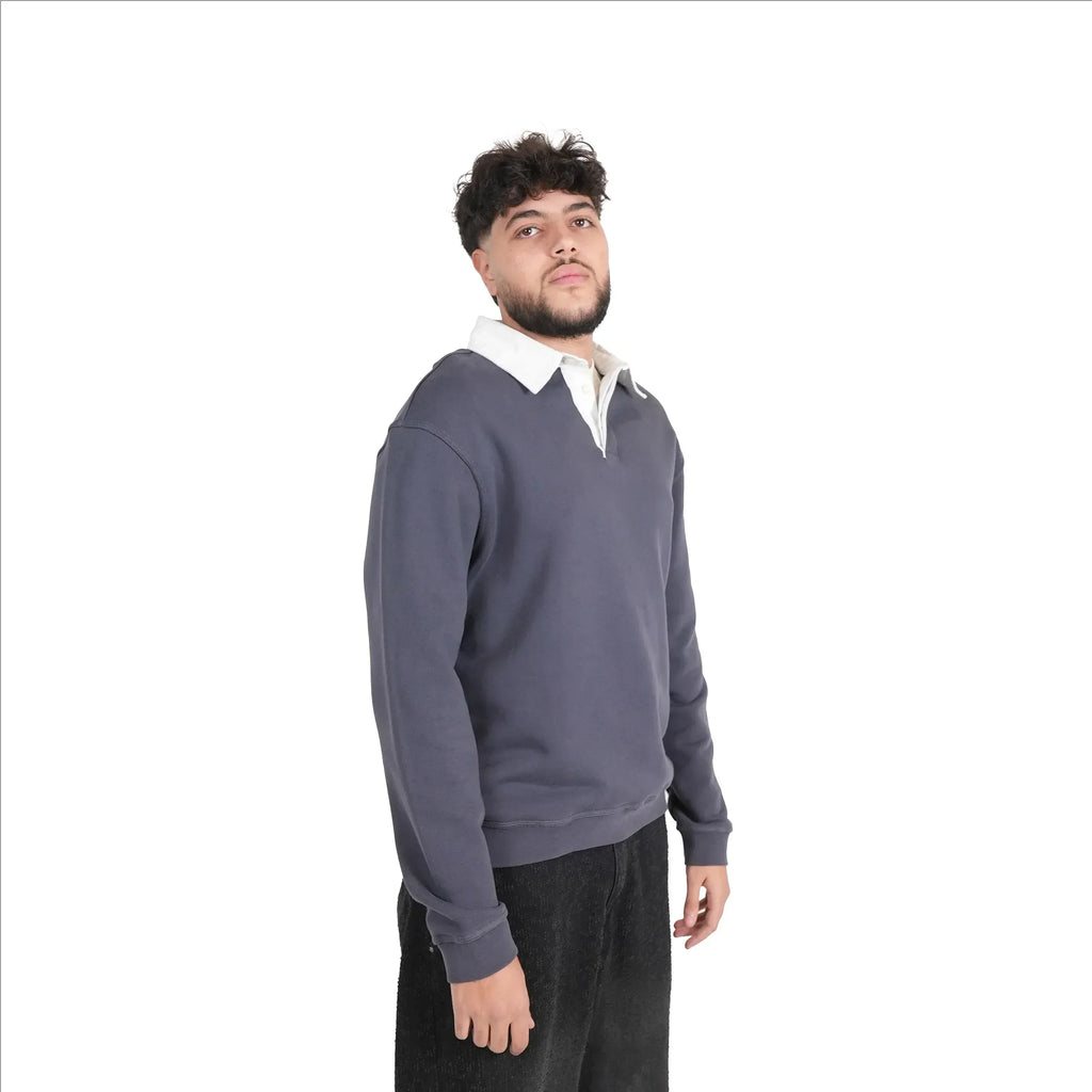 Long sleeves polo sweater