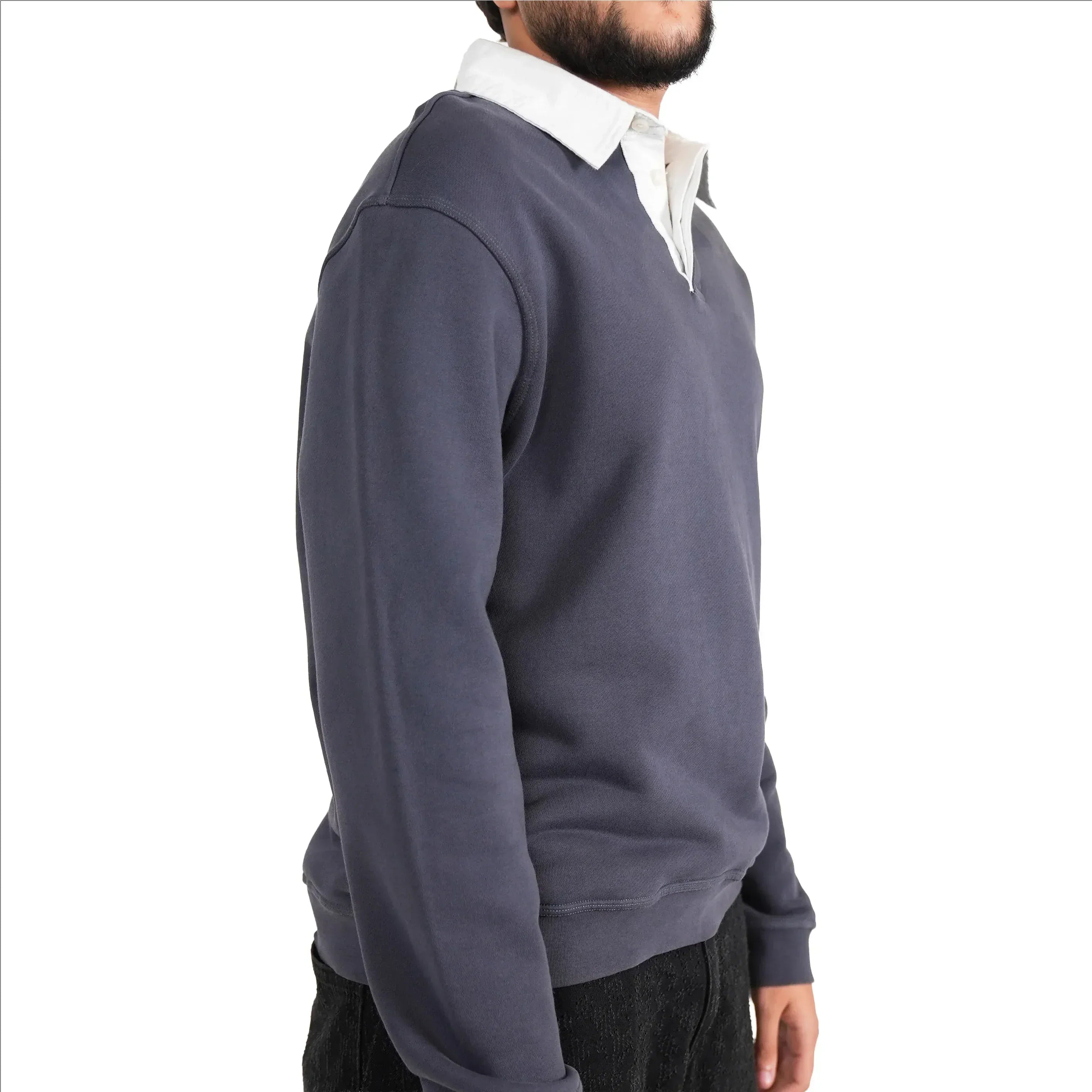 Long sleeves polo sweater