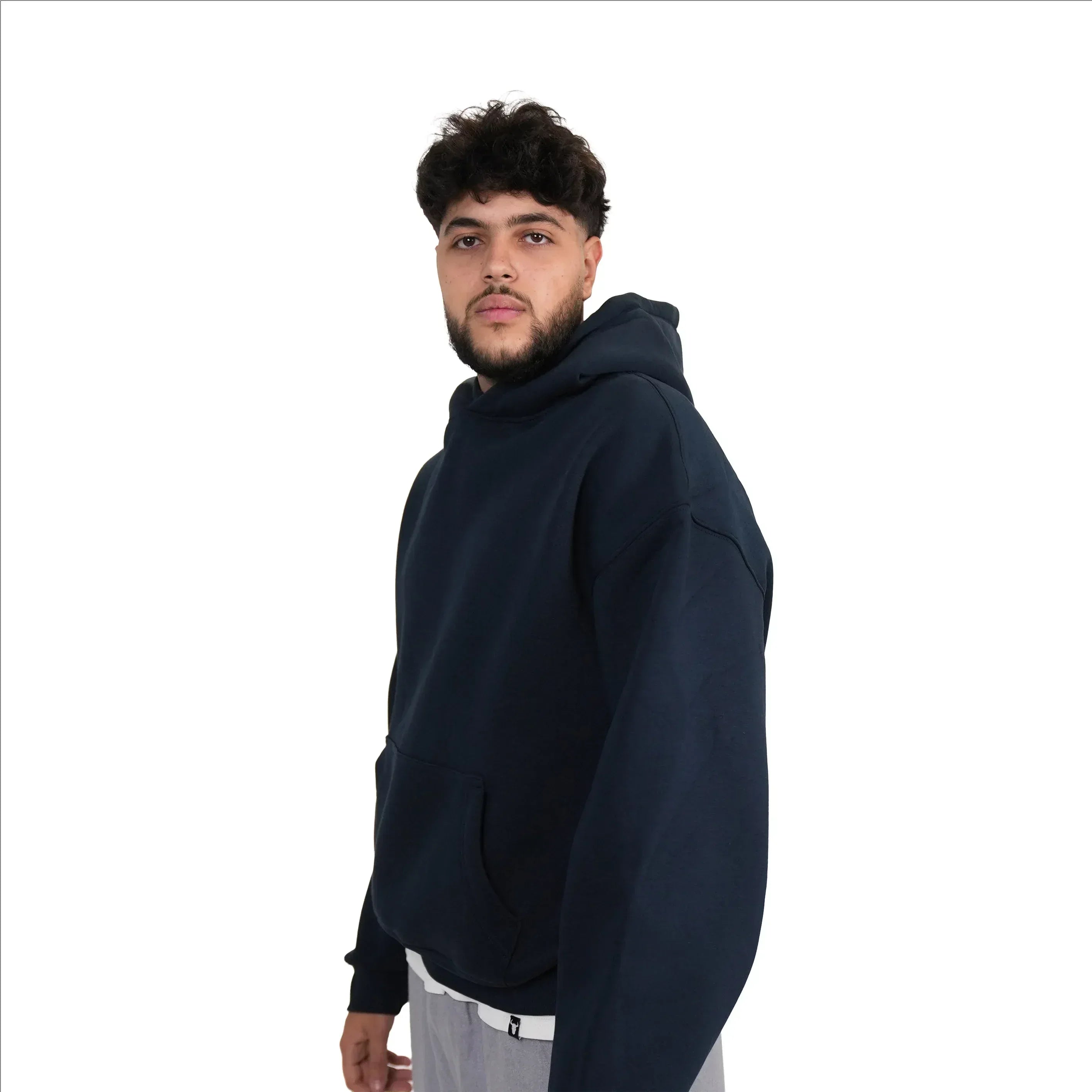 Pure Cotton Hoodie Navy