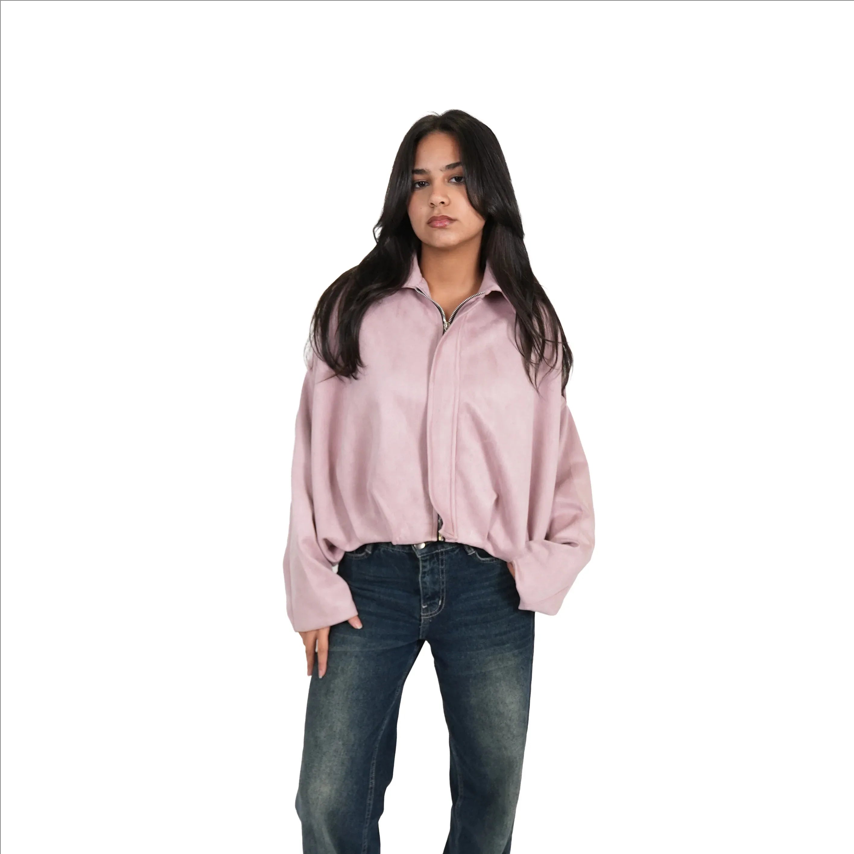 Suede jacket Rose One size (S M)