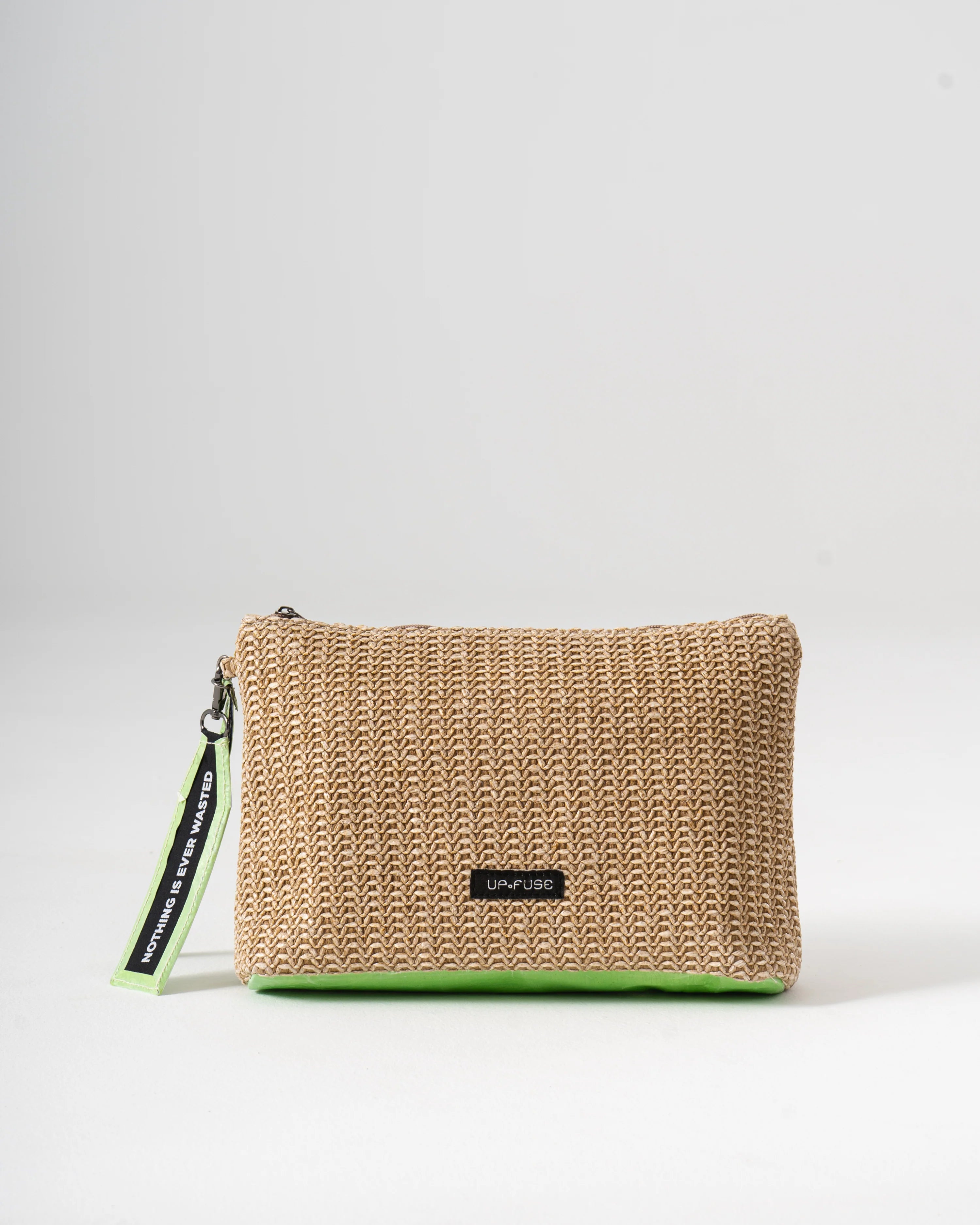 Sol Raffia Clutch Pistachio