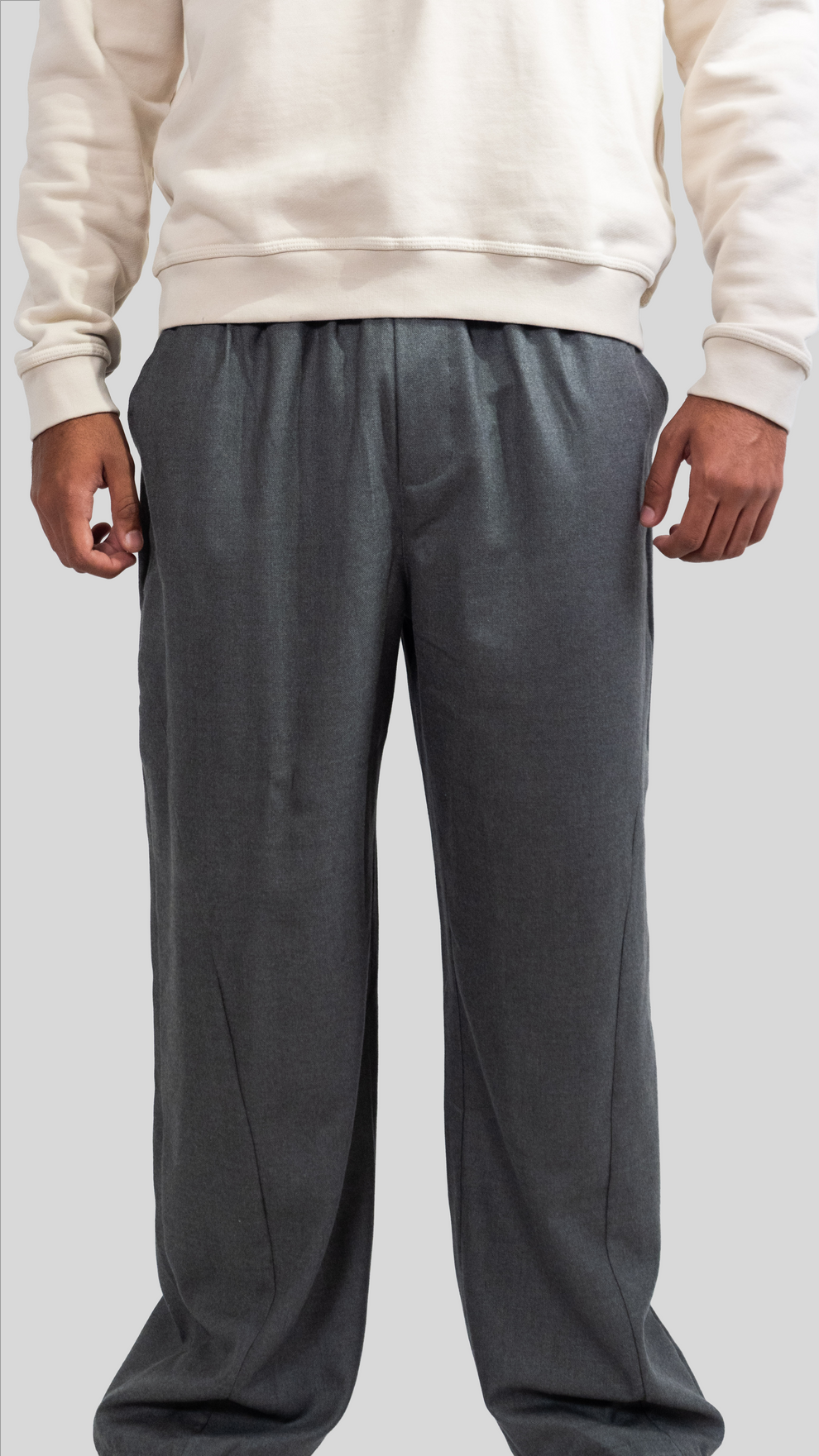 duo parachute pants men Gray