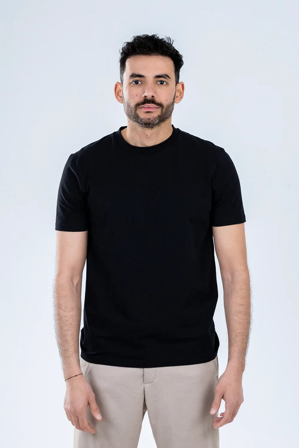 regular fit jersey t-shirt Black