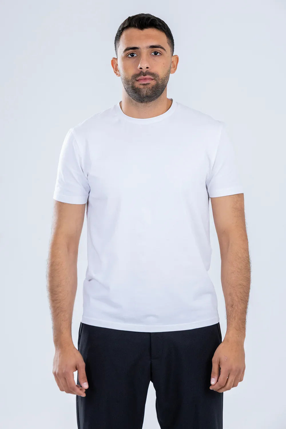regular fit jersey t-shirt White