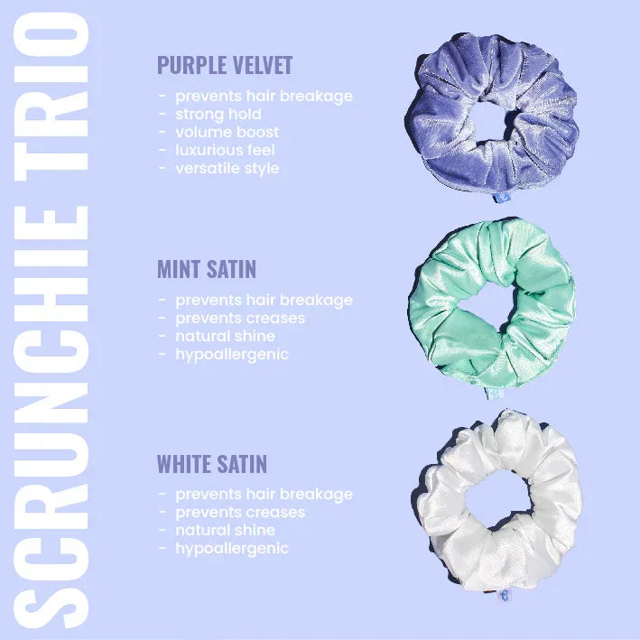 Mini Scrunchie Trio